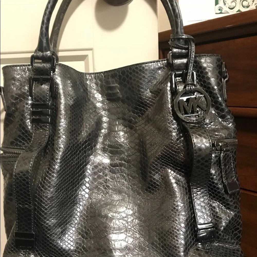 Michael Kors Large Darrington Python Embossed Tote - image 2